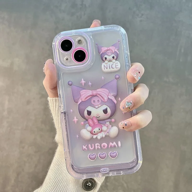 Hello Kitty Kuromi And Melody Phone Case Sanrio Hello Kitty Kuromi