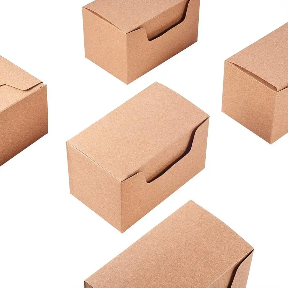 30 Pack Kraft Gift Boxes Gift Wrapping Paper Boxes with Hemp Rope and Tags for Wedding Decoration Baby Shower Candy Packaging