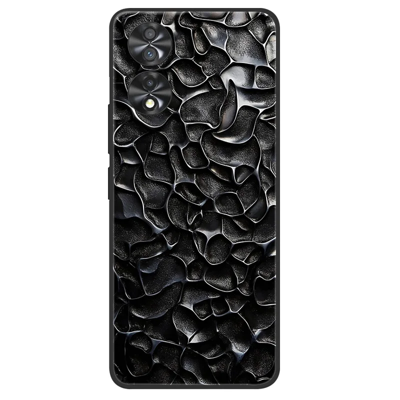 Elegant Marble Soft Matte Silicone Phone Case - Full Coverage Design, 6.78''