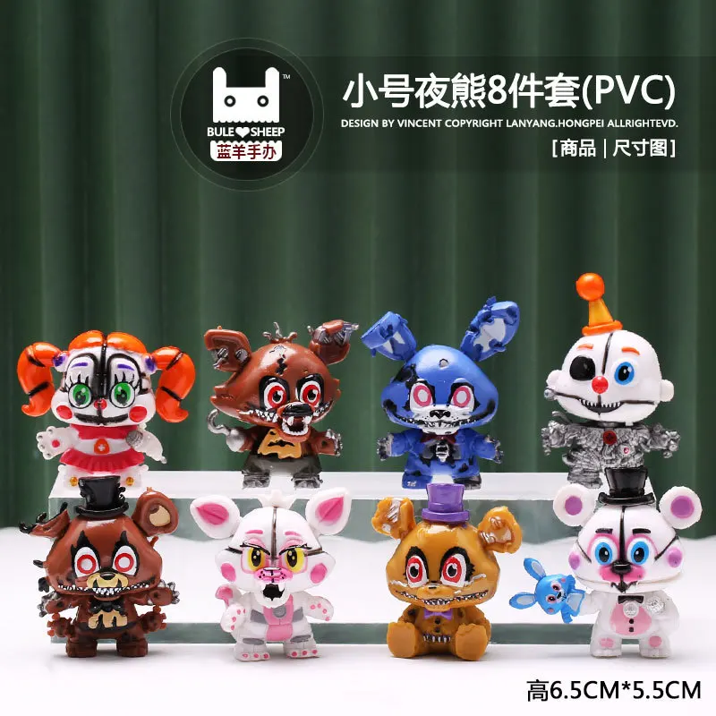 5Pcs/Set - Cute Anime Five Nights at Freddys Action Figures Movable  Detachable Game Peripheral Hand Office for Children Birthday Gifts Model  FNAF Action Figures : : Toys & Games