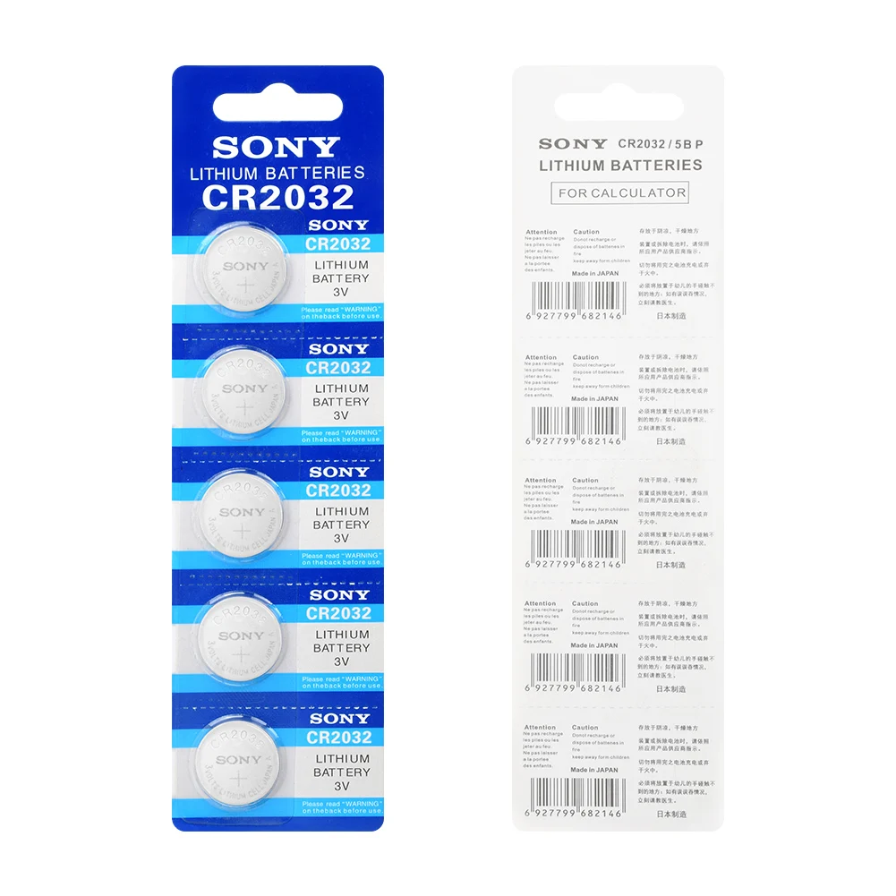 SONY 1-50Pcs CR2032 3V Lithium Button Cell Batteries BR2032 DL2032 ECR2032 Coin Battery Single Use For Watch Car Remote Key