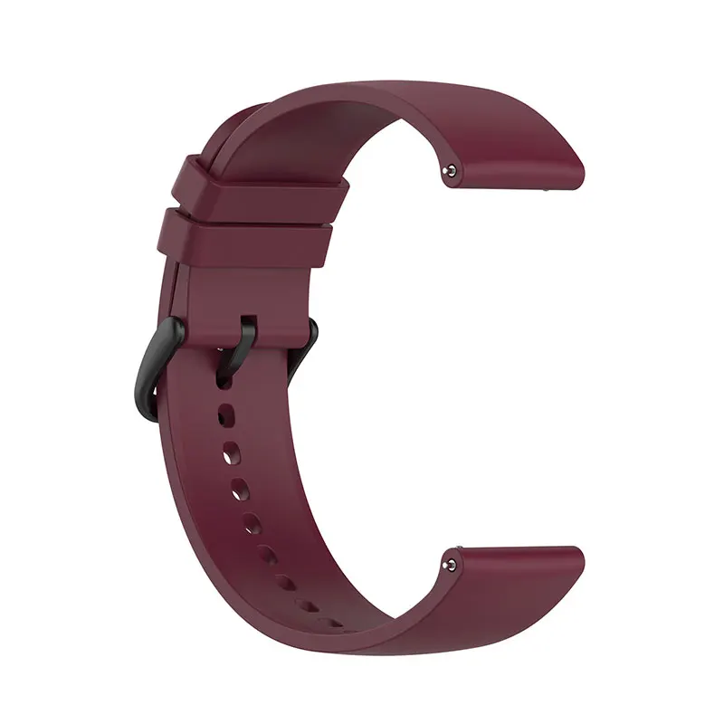 Versatile 20mm Silicone Smart Watch Strap Bracelet