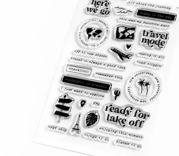 New English Clear Stamp for Scrapbooking Transparent Silicone Rubber DIY Photo Album Decor
