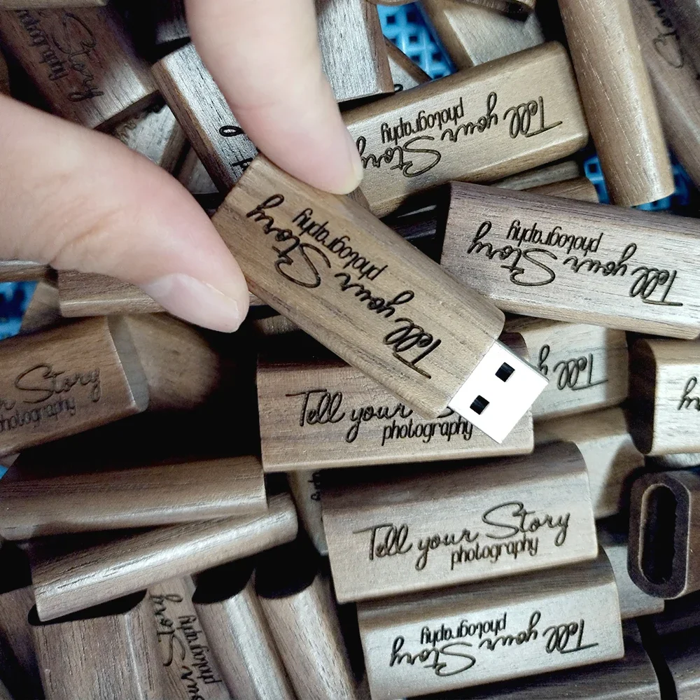 30pcs/lot Wood Small Gift USB 2.0 Flash Drive 4GB-64GB