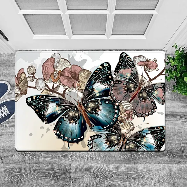 3D 나비 바닥 매트: 거실에 화려함과 편안함을 더하는 독특한 액세서리