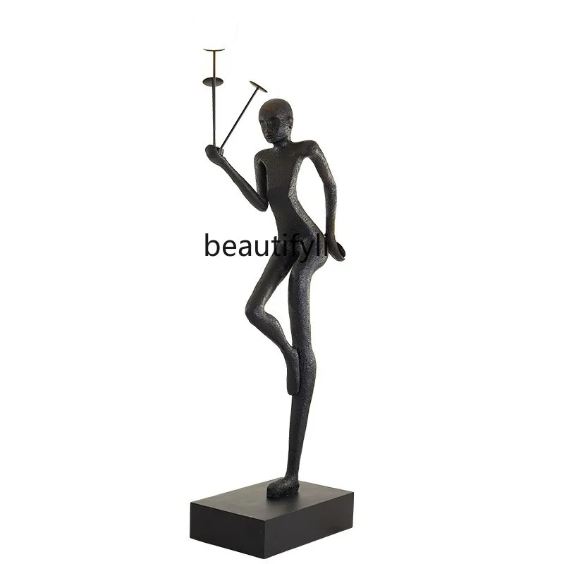 

Welcome Figure Sculpture Humanoid Floor Lamp Exhibition Hall Sales Department Hotel Lobby Shopping Mall Creative Art Ornaments