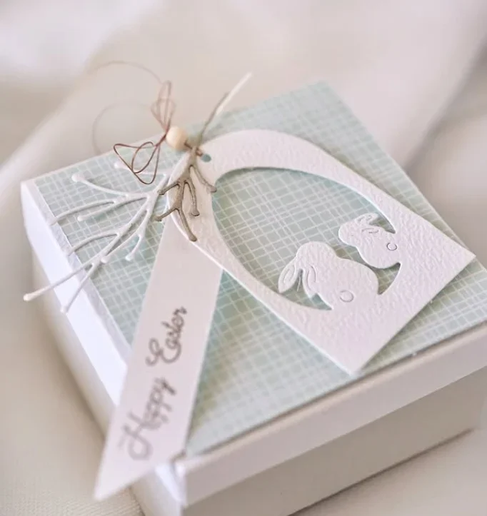Mmao Craft Metall-Stanzformen, Stanzschablonen, Blumen-Kaninchen-Ei-Rahmen, Scrapbook-Papier-Bastelmesser, Schablonen, Stanzschablonen, Stanzformen – Detail 7
