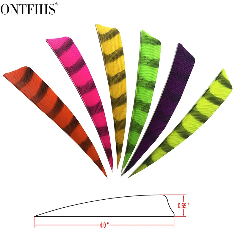 Feather Fletchings Arrows 5 Inch Turkey Feather Arrow Fletching 50 Pcs 4 Inch Aliexpress