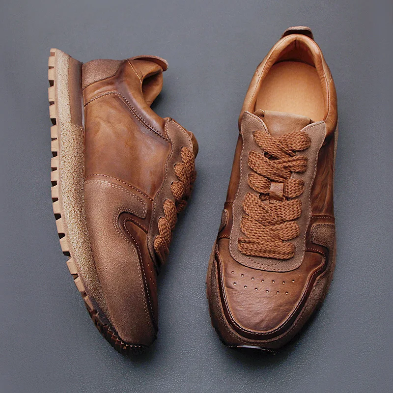 

Autumn sneakers men's shoes 2023 new retro Forrest Gump running shoes soft sole comfortable casual shoes lace-up board shoes