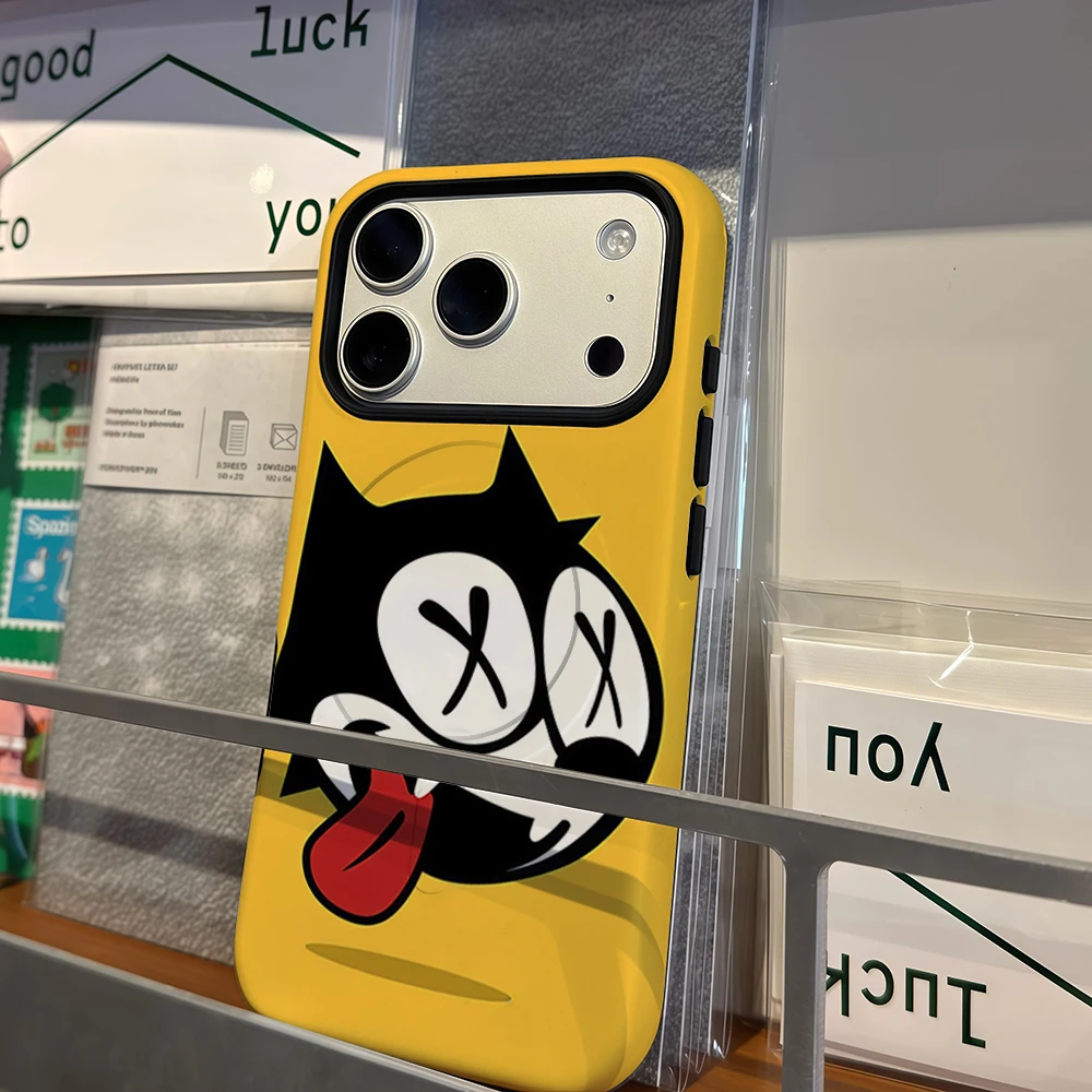 Felix The Cat Retro Cartoon Magnet-Ready Tough Phone Case