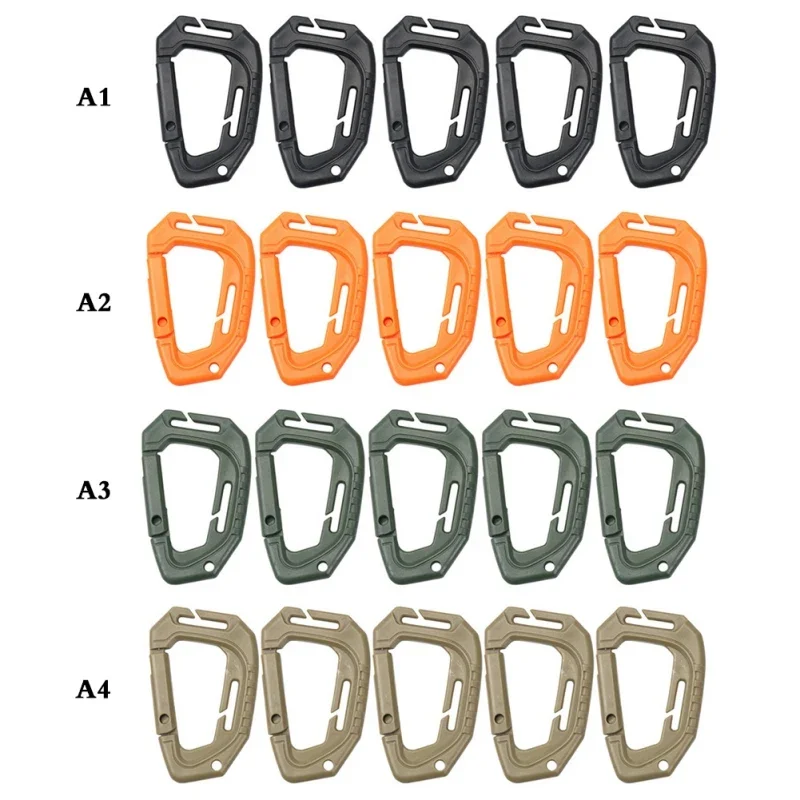 1 Stück Großer D-förmiger Kunststoff-Stahl Taktischer Molle Schnellhaken Aufhängeschnalle Clip für Outdoor Camping Rucksack Tasche EDC Werkzeug Zubehör – Detail 5