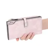 New Women Wallet Multifunctional Fashion PU Leather Long Wallets Multi-card Position Clutch Buckle Zipper Student Wallet 5