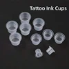 JC 100pcs Disposable Tattoo Ink Cups Plastic Pigment Clear Holder Container Caps Tattoo Permanent Makeup Microblading Supply 6