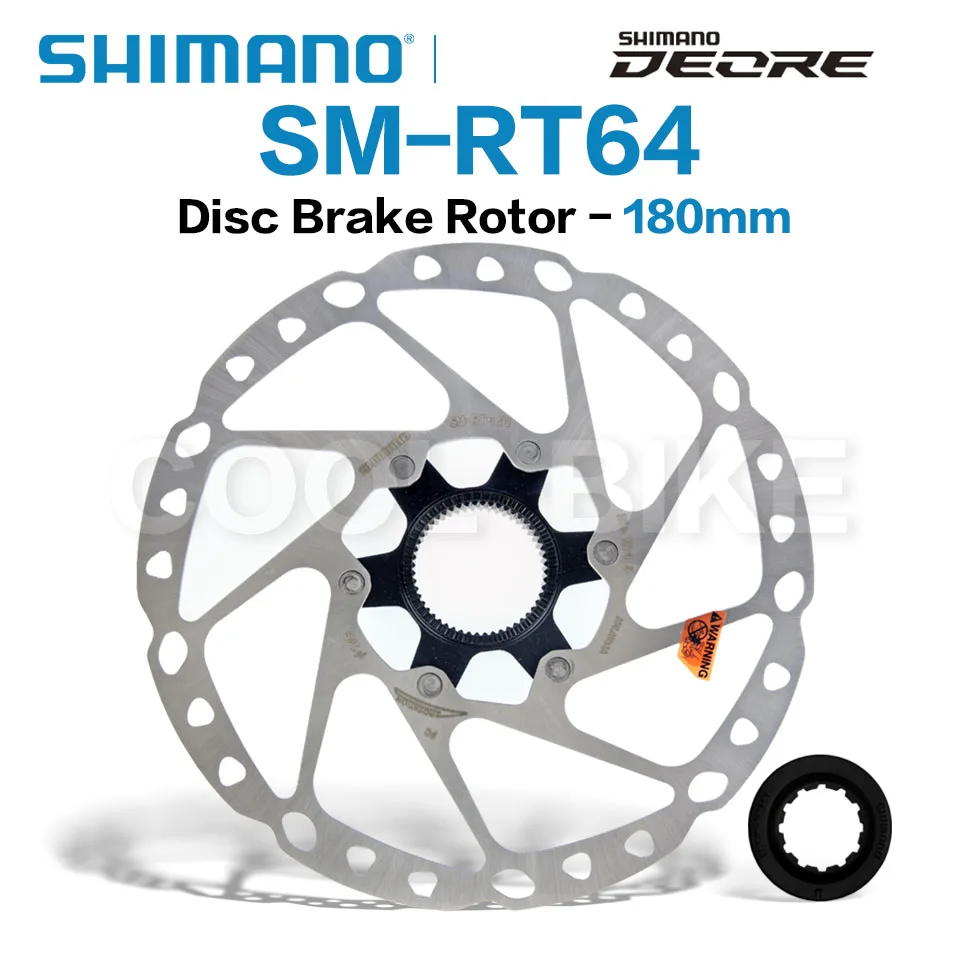 SHIMANO DEORE SM RT64 MTB Brake Disc Center Lock Disc Original Rotor  Mountain Bikes Disc 160MM 180MM 203MM Bicycle Parts