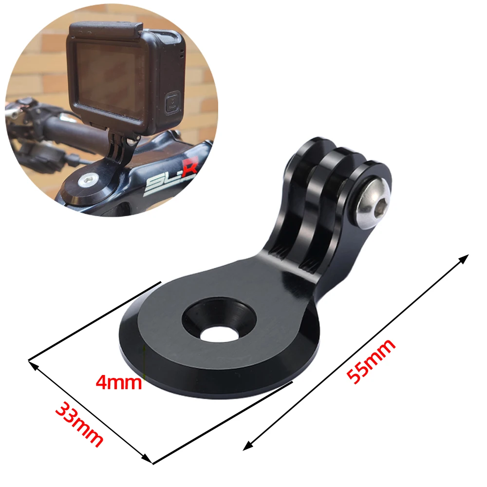 자전거 스템 헤드라이트 액션 카메라 마운트 홀더, 손전등용, Cateye Niterider Cygolite 고프로 사이클링 액세서리
