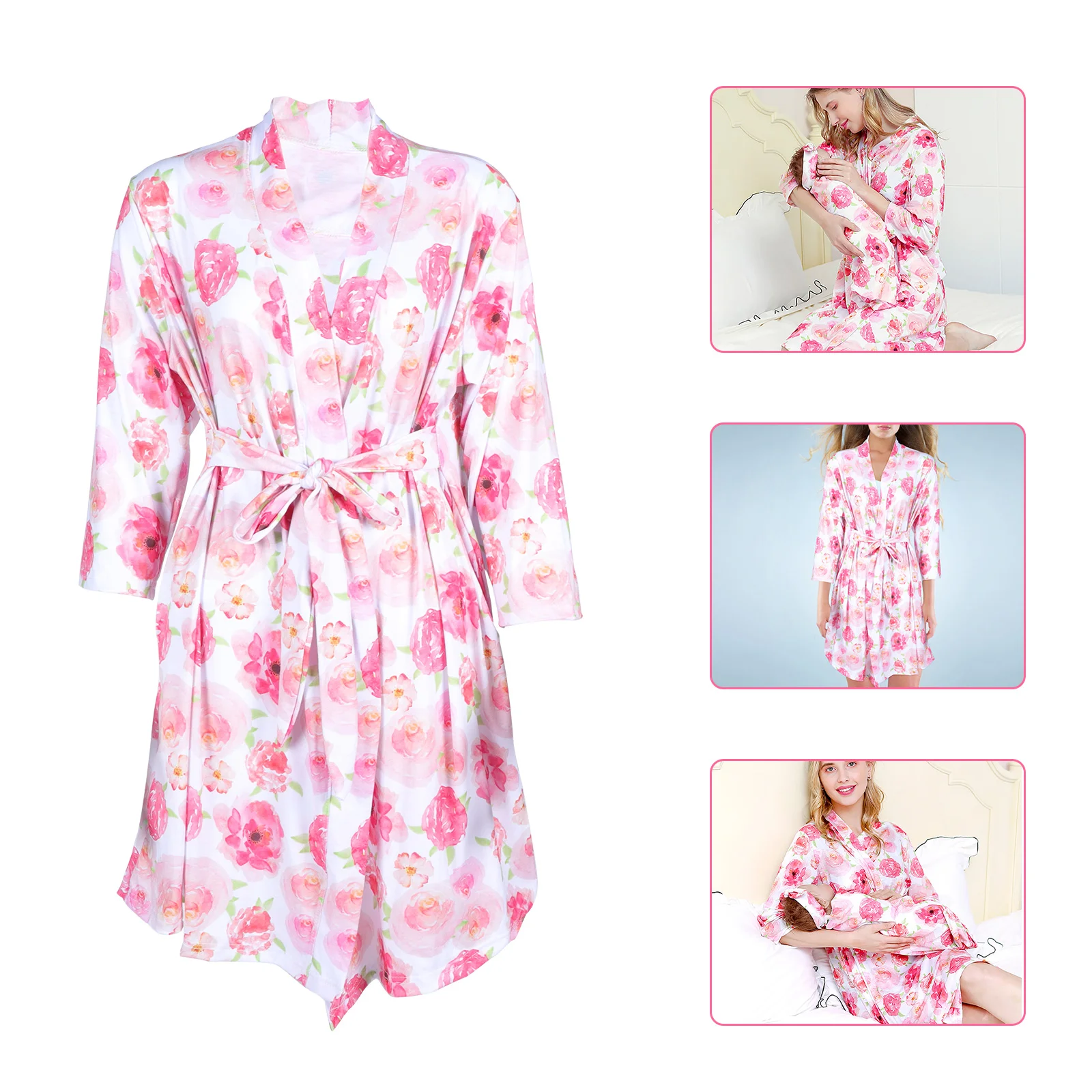 

Ночная рубашка для беременных Матери халат и детский комплект одежды для больницы кормления мамы пеленка для девочек повязки на голову для