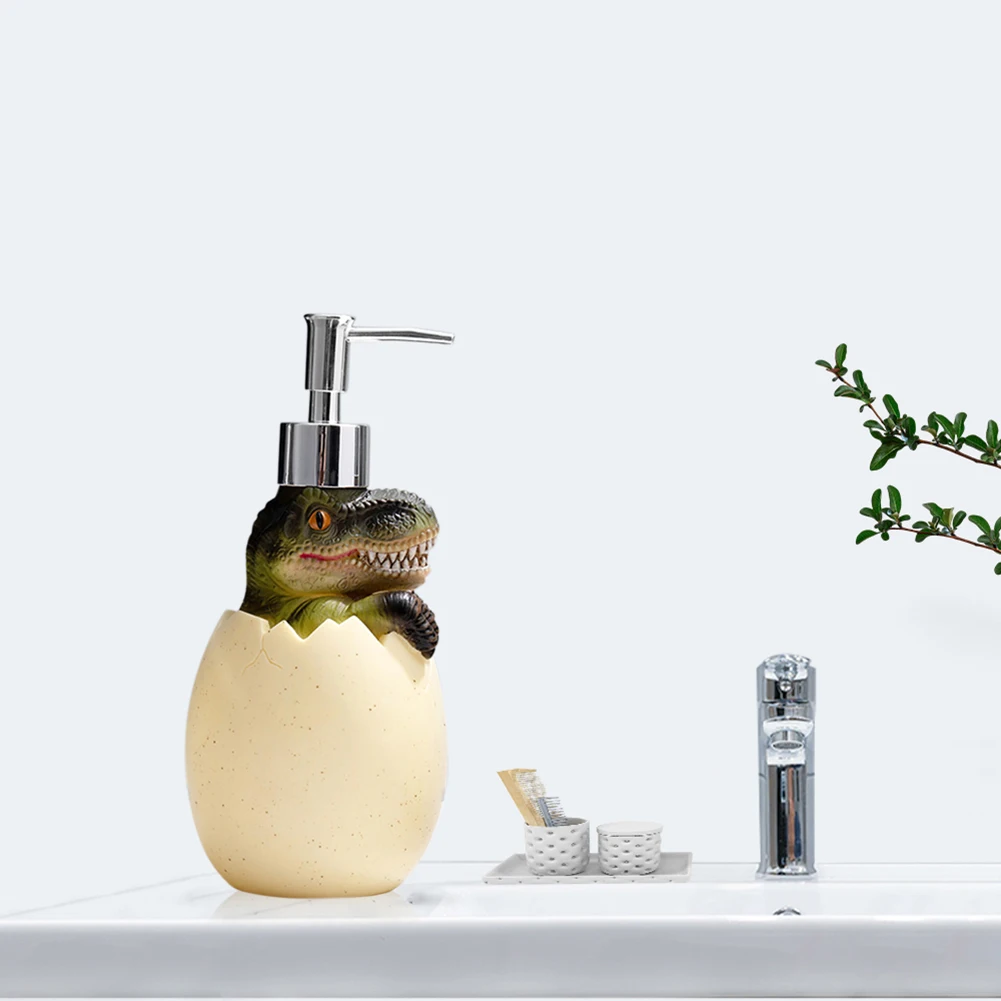 Cute Dinosaur Sub-Bottling Container Press Type Portable Shampoo Sub Bottling Reusable Prevent Leakage for Cosmetics Detergents 5