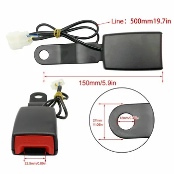 Spina di prolunga per clip per cintura di sicurezza per auto Blocco per cintura di sicurezza per auto Connettore per presa con fibbia di bloccaggio per cintura di sicurezza