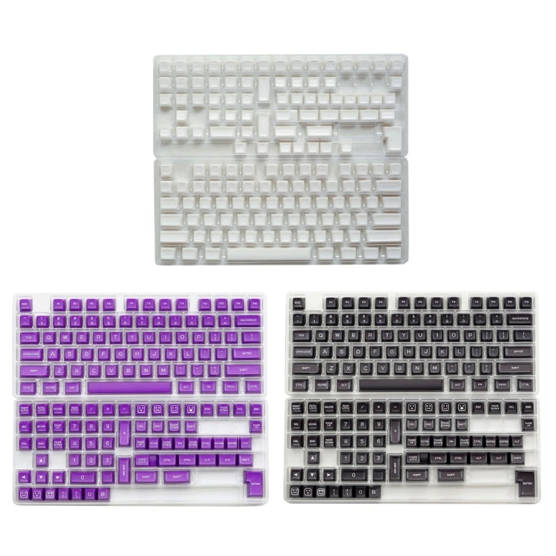 

L43D белые нефритовые колпачки для клавиш PBT Double Shot SAProfile Keycap для механических клавиатур 61, 64, 68, 84, 87, 96 980