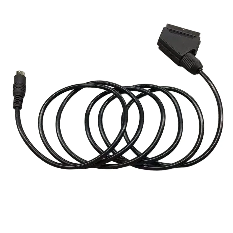 세가 MD2 3 SCART 케이블 RGB AV 와이어 (메가 드라이브 2, 제네시스 2, 메가드라이브 2용) RGB 오디오 비디오 코드 TV 연결 어댑터