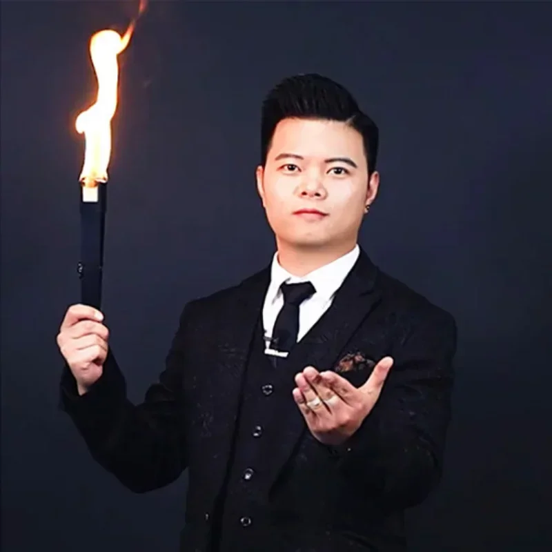 

Fire Fan Stage Magic Trick Illsions Party Magic Show Fire Magic Props Gimmick Professional Magcian Street Torch To Flaming Fan