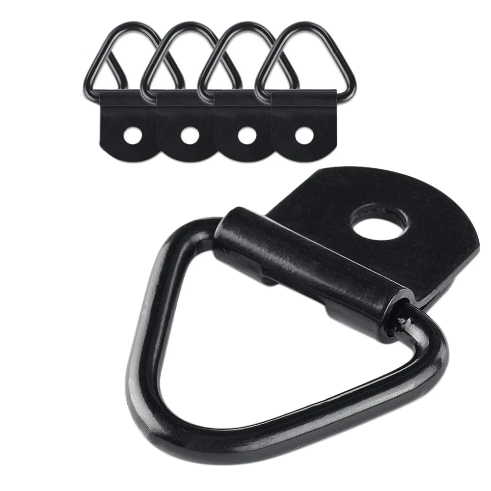 

5 шт. кольцевые анкеры для грузовых прицепов, черные стальные V-образные кольца для грузовых прицепов, для трейлеров, грузовиков и складов