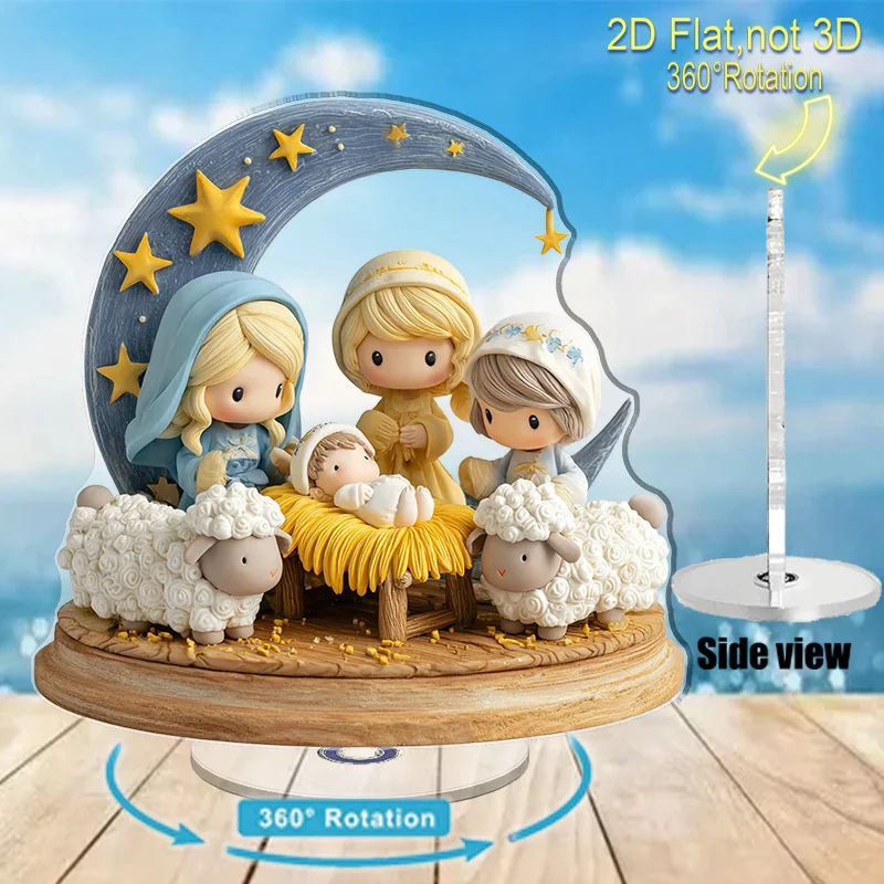 Rotating Nativity Desktop Ornament 5