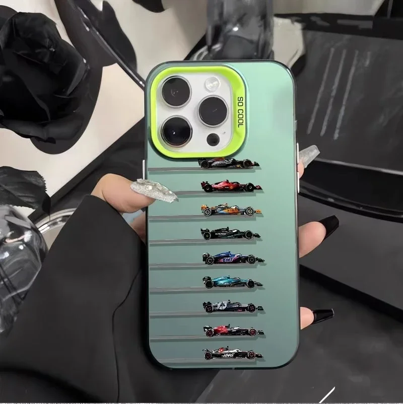 Fashion Luxury Racing Pattern Shockproof Silicone Phone Case Back Cover