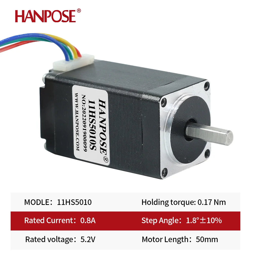 NEMA11 hybrid Stepper motor 11HS2810 3410 5010 28x28x34mm 0.17N.m 2 phases 4 wires 1.8 degrees for 3D Medical machinery