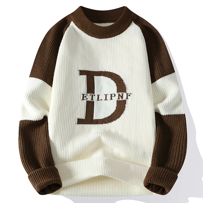 

Casual jersey hombre 2023 New Fall Winter Fashion Letter Printed Sweater Men High Quality Mens Sweaters Soft Warm Male Pullovers