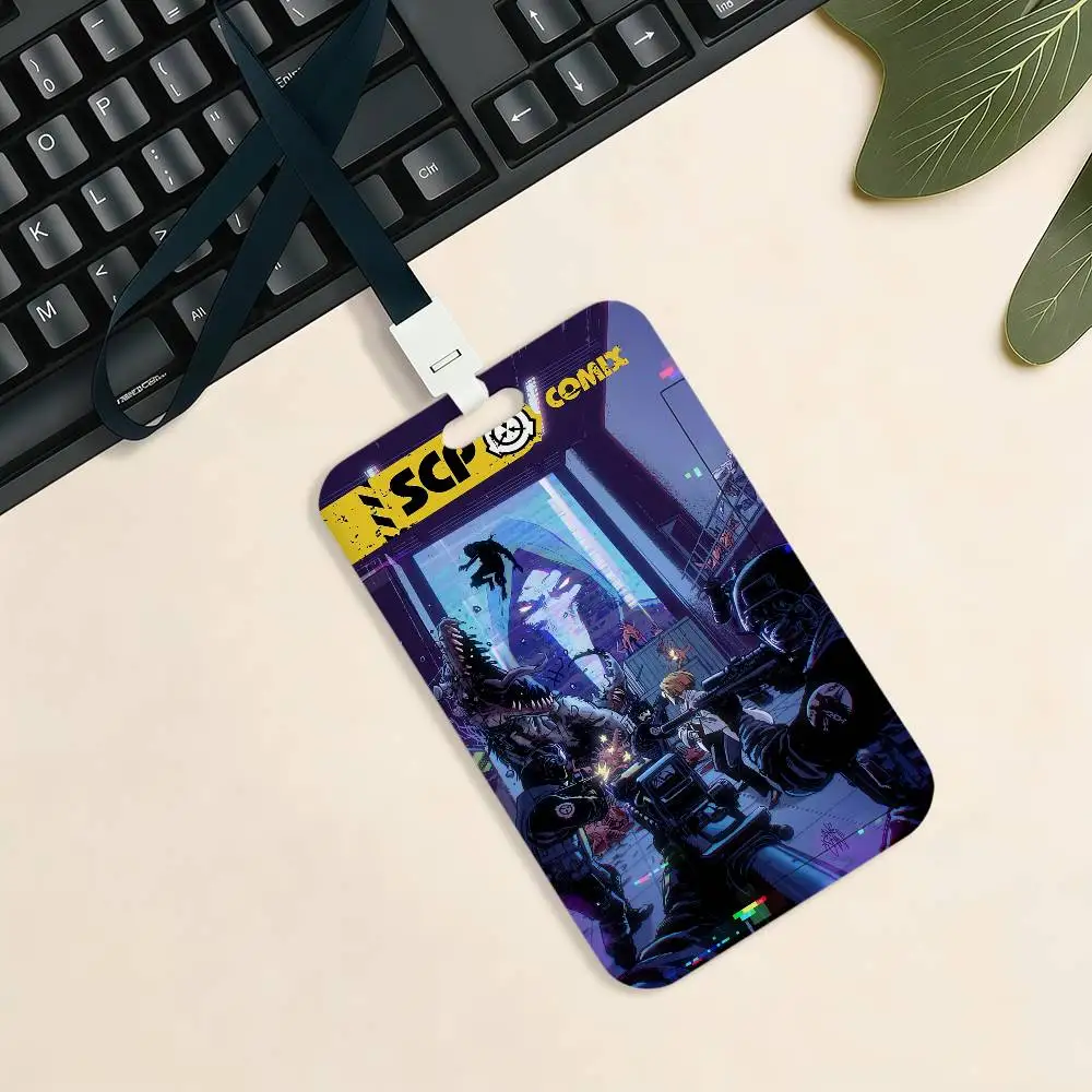 S-Scp F-Foundation Kartenhalter Kartenetui Bus U-Bahn Arbeitsausweis Studenten-Lanyard Halsbänder Ausweishalter – Detail 13