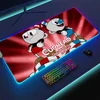 Mousepads Gaming MousePad LED Table Cuphead Pads Backlit Rubber Desktop XXL RGB Desk  Micro USB 3