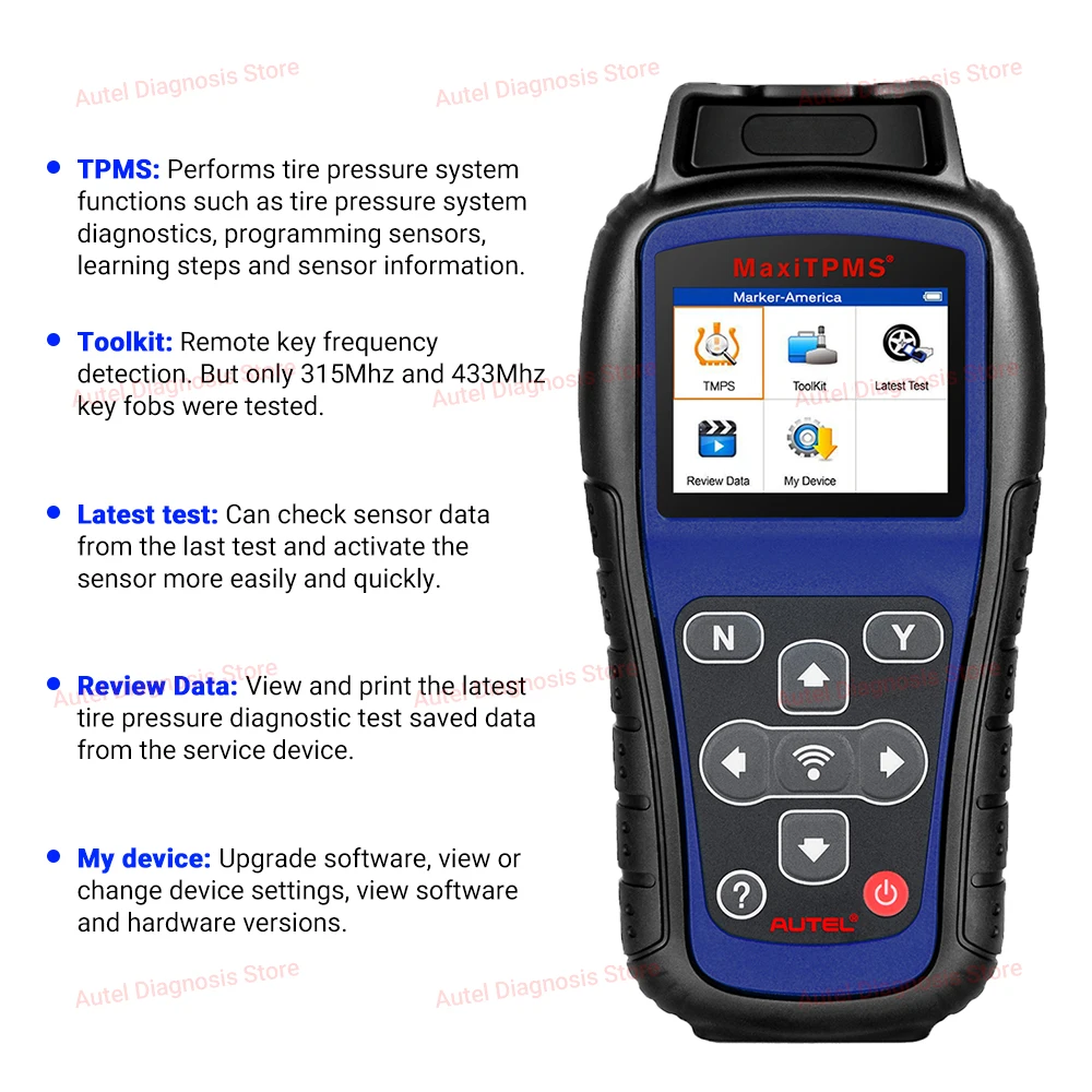 Autel MaxiTPMS TS501 PRO TPMS-Programmiergerät: Neu aufrüstbares Reifenüberwachungssystem zur Aktivierung/Neuerlernung von 99% aller TPMS-Sensoren, Reifendrucktester, verbessertes Modell von TS501 TS408S – Detail 10