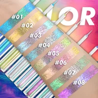 CHARMACY New Color Duochrome Glitter Liquid Eyeliner Waterproof Long-lasting Ultra-Fine Tip Smudge-proof Eye Liner Makeup 2