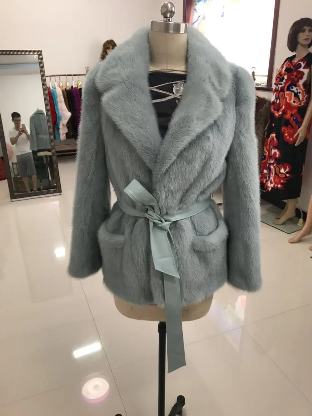 

Женская верхняя одежда, пальто из 2023 натурального меха норки, теплая осенне-зимняя шуба