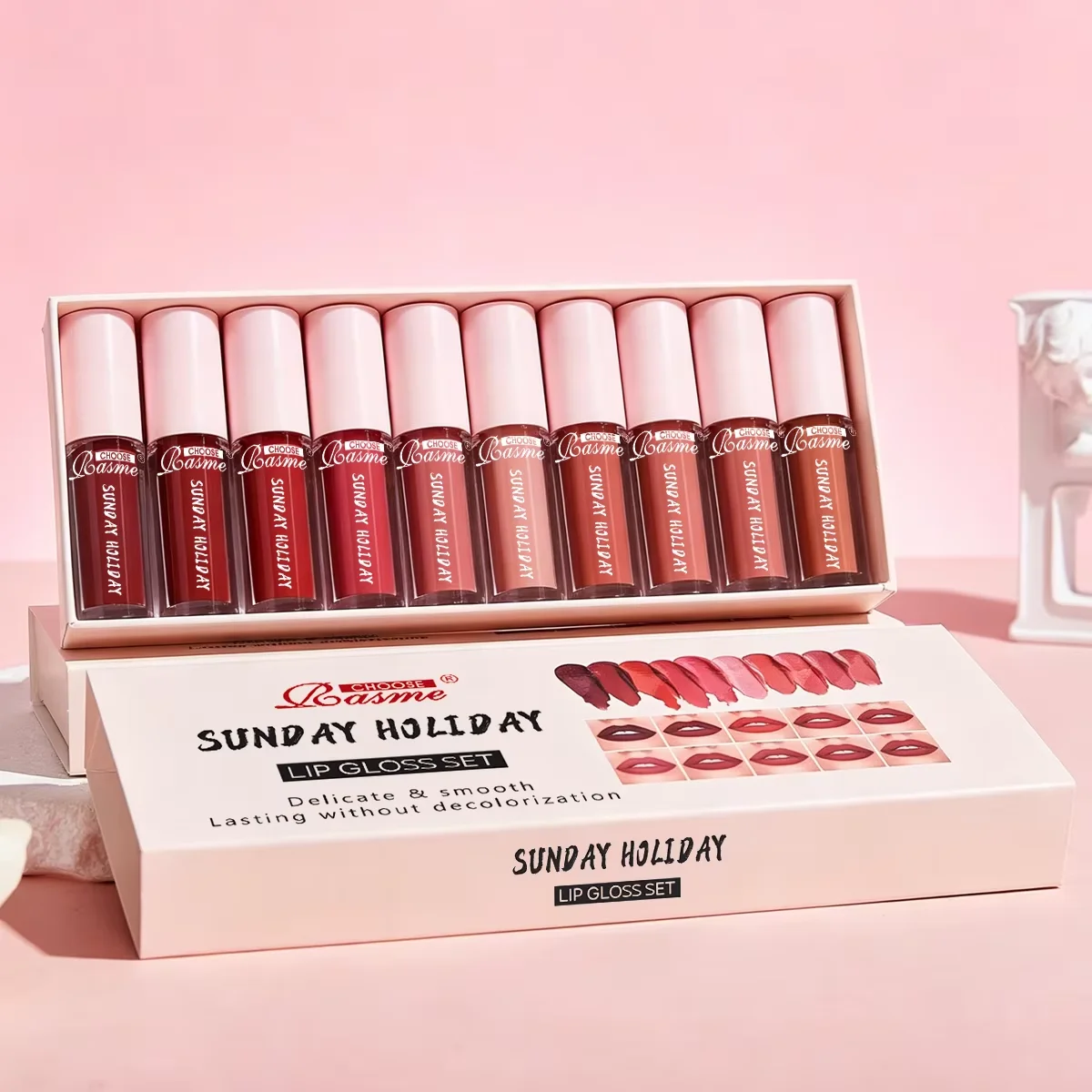 Velvet Finish Lip Gloss Collection: Waterproof and Long-Lasting Moisturizing Gift Set