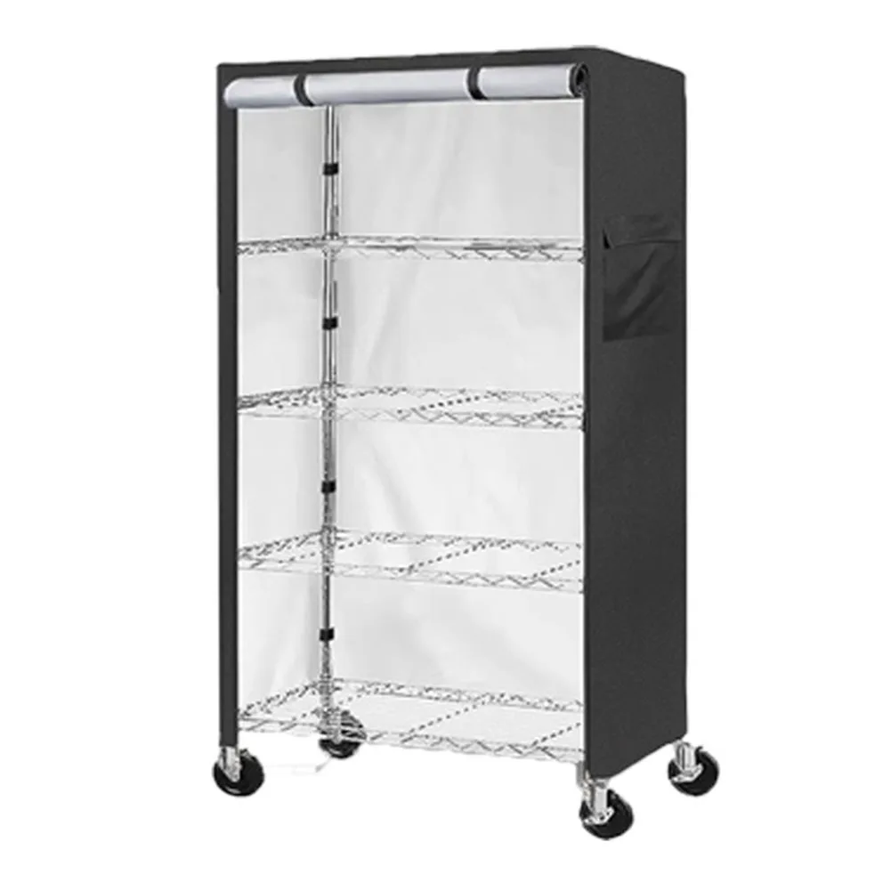 Weatherproof Shelf Cover Designed from 420D Oxford Fabric Includes Strong Zippers for Easy Storage Management and Protection 2