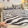 New 150X200cm Bed Sheet Product 100%Cotton Printing Bed Mattress With Four Corners Elastic Band Sheets Home Textile Fitted Sheet 4