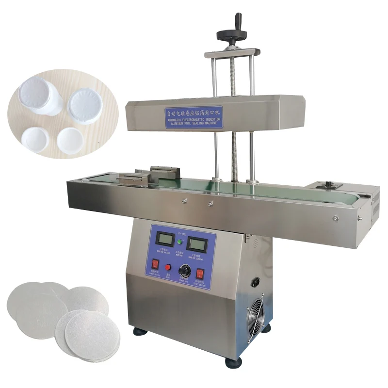 

Automatic Continuous Electromagnetic Induction Bottle Mouth Aluminum Foil Sealing Machine Commercial Honey Plastic Bottle Sealer