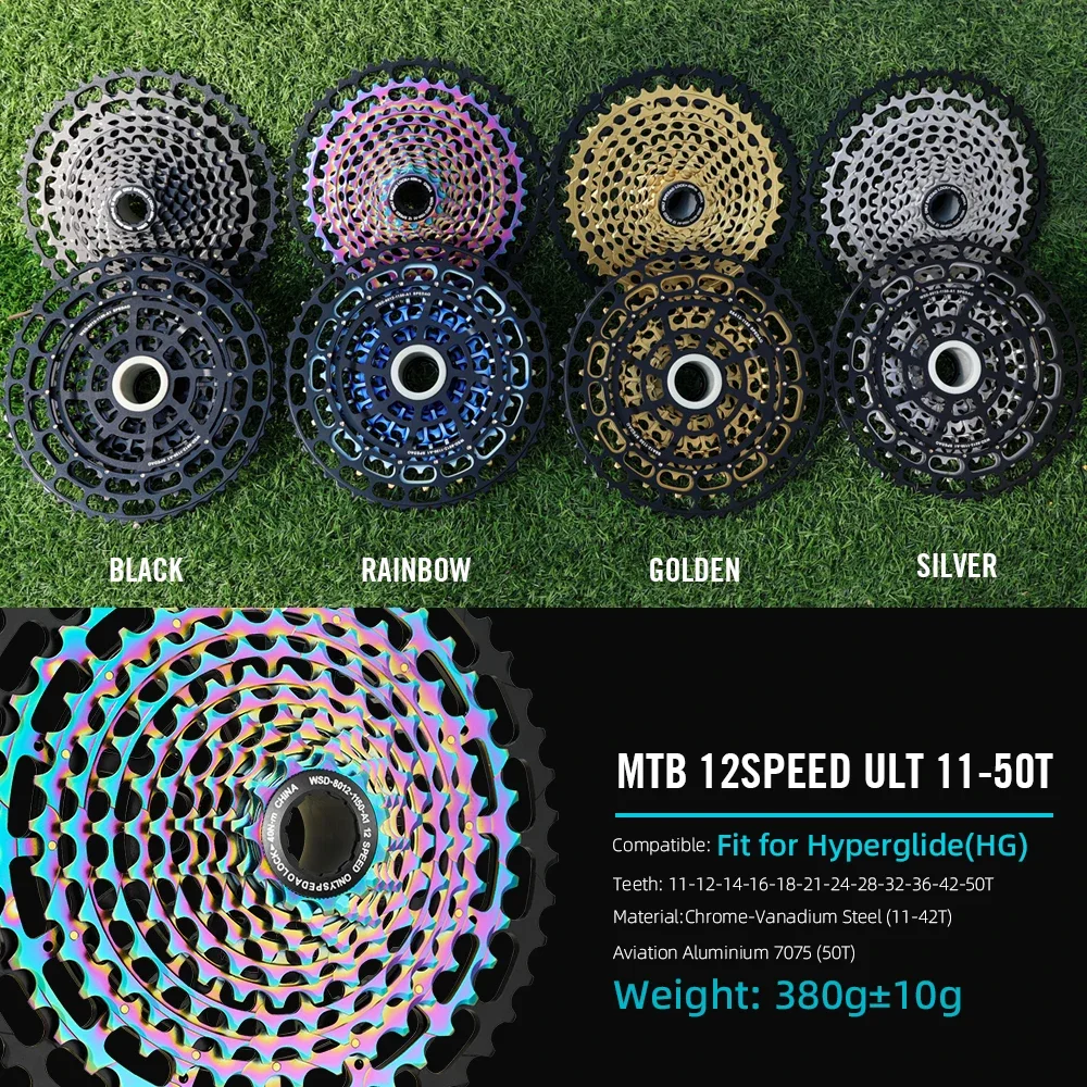 Spedao MTB Cassette 10-50T 11-50T Moutain Bike 12 Speed Cassette SuperLight Full CNC XD HG 12 Speed Flywheels MTB Bike Parts bicycle cassette bicycle parts