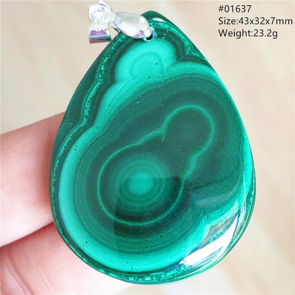 천연 Chrysocolla 말라카이트 펜던트 목걸이, 최고의 여성 선물, 녹색 말라카이트 보석, 패션 AAAAAA