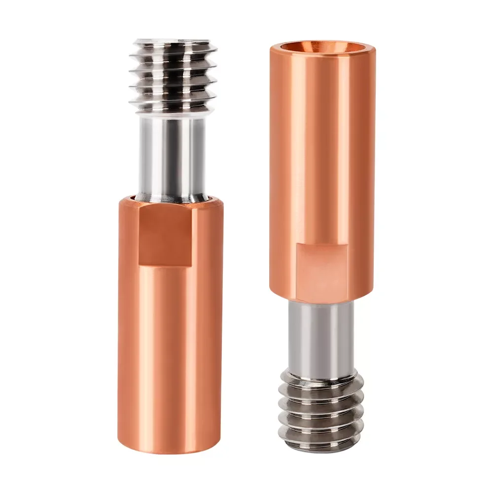 1PCS Ender3 CR10 Bi-Metal Heatbreak Titanium Alloy Copper Throat bimetal Heat Break Throat 1.75MM Heat break