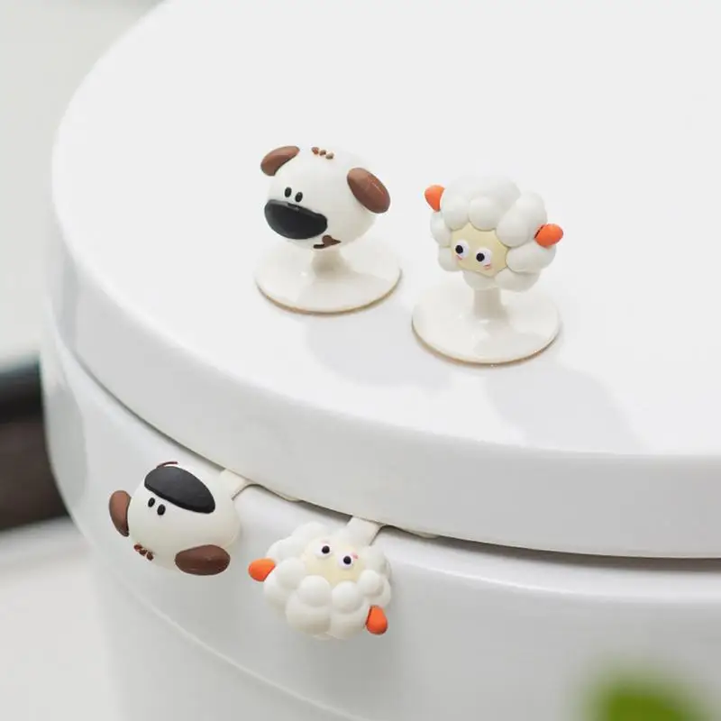 

Toilet Seat Lifter Animals Design cartoon bleating sheep toilet lid Lift Hook anti-dirty handle Toilet Opener Seat Cover Lift