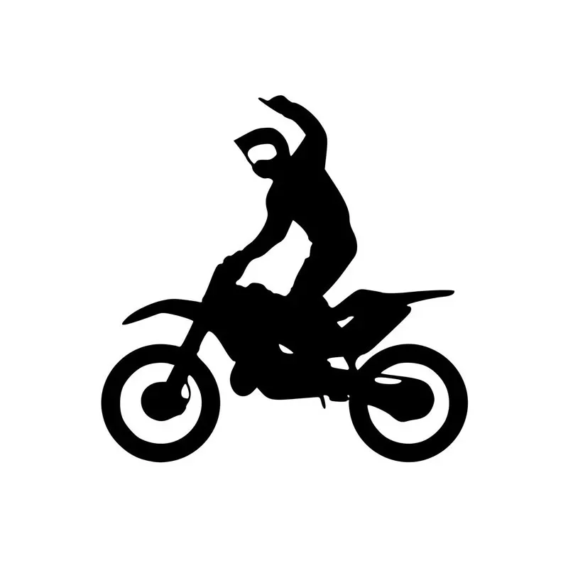 

13.8*13.8CM Cool Stickers Motocross Racing Track Fashion Personality Cartoon Vinyl Decals car styling