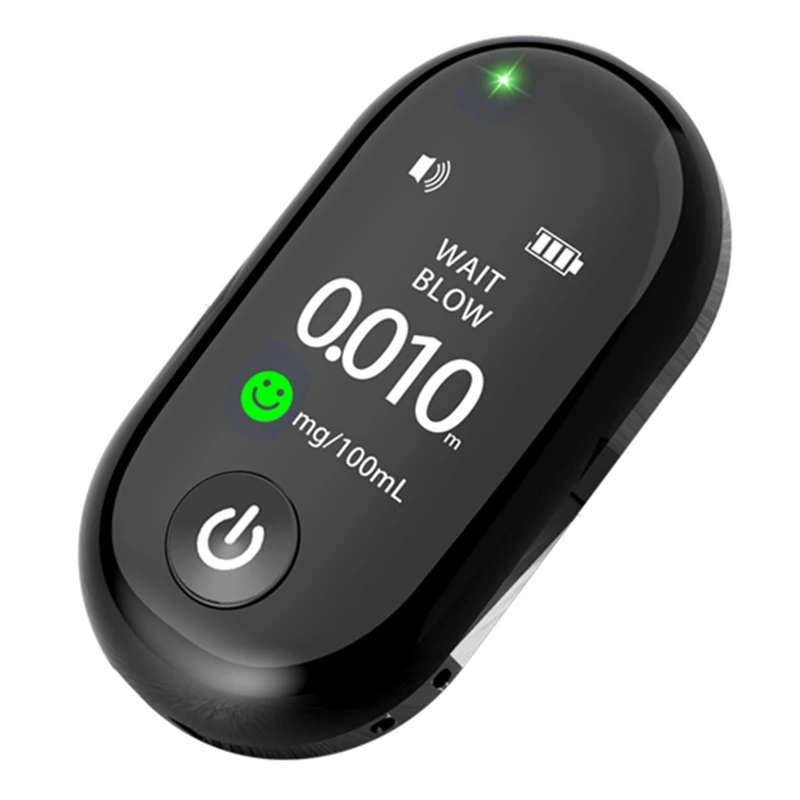 Compact Highly Accurate Sensitive Alcohol Rechargeable Long-Lasting Breathalyzer G1 Multi-Language Tester
