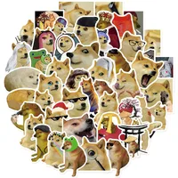 NEW!10/50PCS Funny Dog Meme Stickers Decals Kids Toys Laptop Phone Motorcycle Luggage Car Fridge Guitar Bike Waterproof Sticker 2