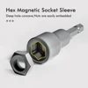 10Pcs 6-19mm Magnetic Power Nut Driver Set for Impact Drill Quick Change Chuck Socket Wrench Nut Setters 1/4" Hex Shank 3