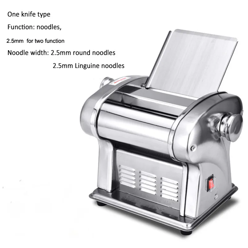 Description Picture 2 of item1 Blade Electric Stainless Steel Pasta Maker Machine Noodle Making Machine Dough Sheeter Dough Roller