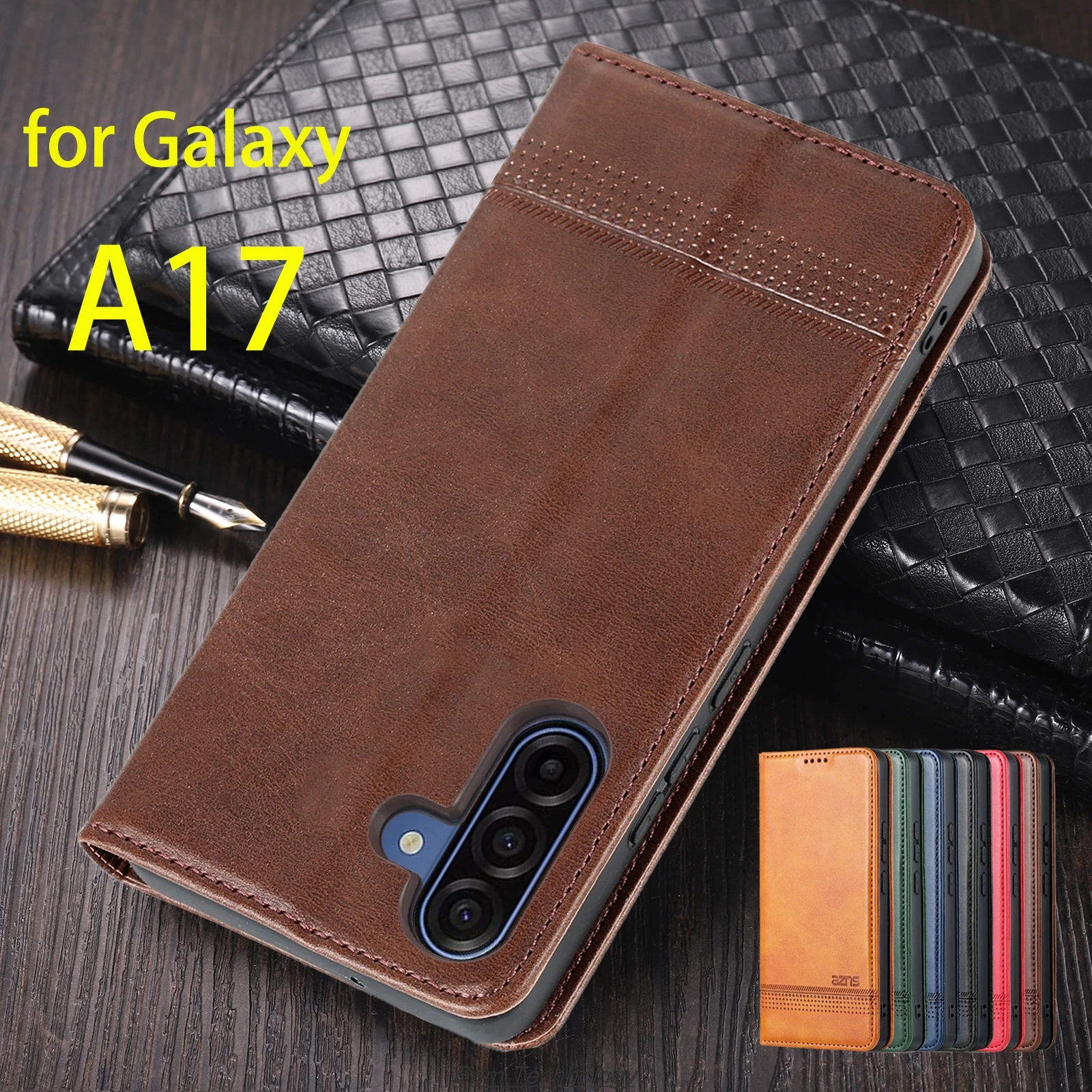 Deluxe Magnetic Adsorption PU Leather Flip Cover Protective Case