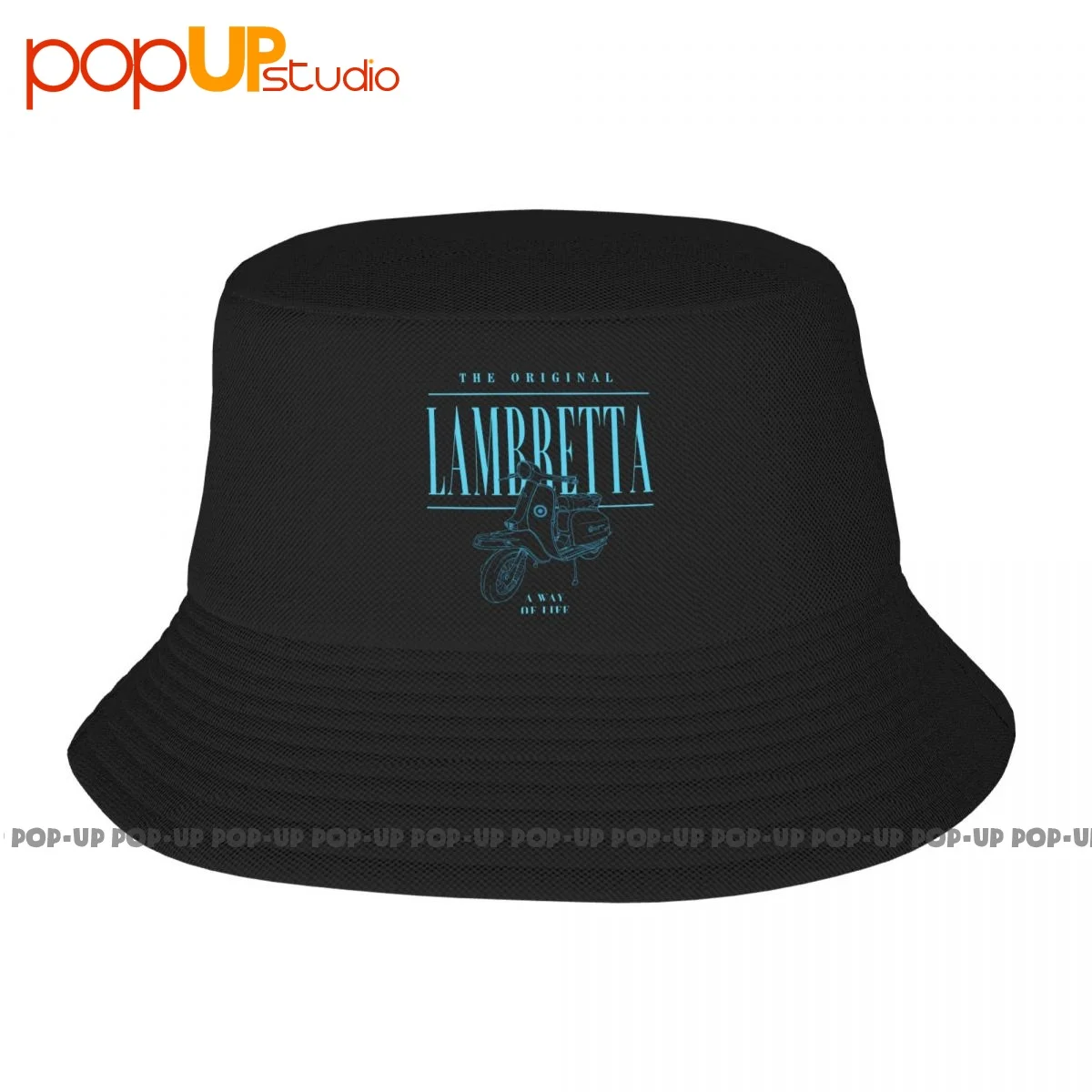 Lambrettta Artwork Scooter Retro Mod Carnaby Cappello Da Pescatore Casual Cappello Da Pescatore